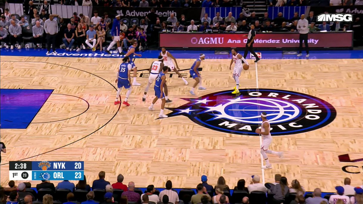 12 early for Jalen Brunson!

Knicks, Magic tied 23-23 early on NBA TV. 