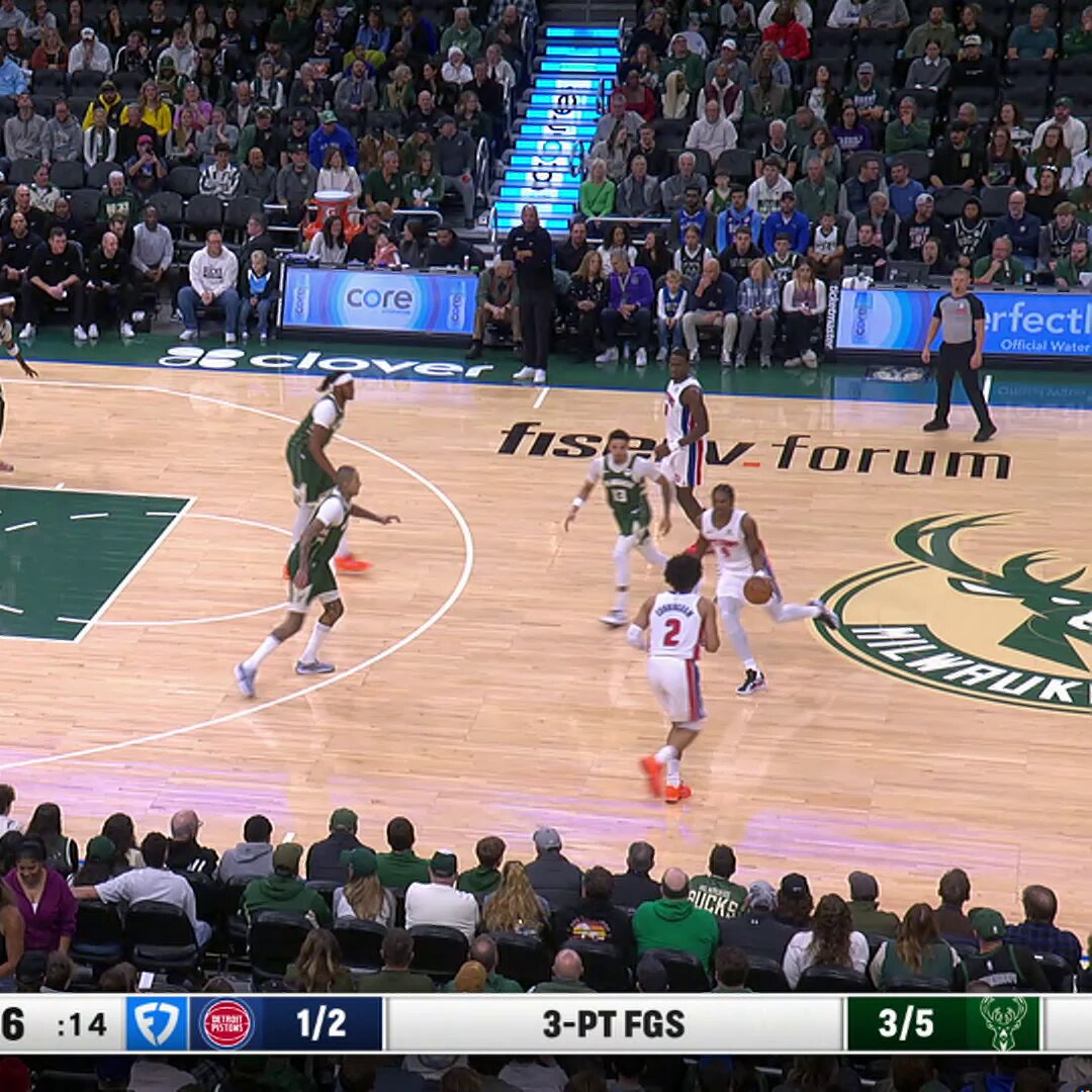 9 Pistons are shooting at least 60% at halftime 🤯

Cade Cunningham: 5-7
Jalen Duren: 4-6
Daniss Jenkins: 3-3
Javonte Green: 3-3
Isaiah Stewart: 3-4
Ausar Thompson: 3-5
Tobias Harris: 3-5
Duncan Robinson: 2-2
Jaden Ivey: 2-3

DEPTH ON DISPLAY as DET seeks 12 straight on NBA TV! 