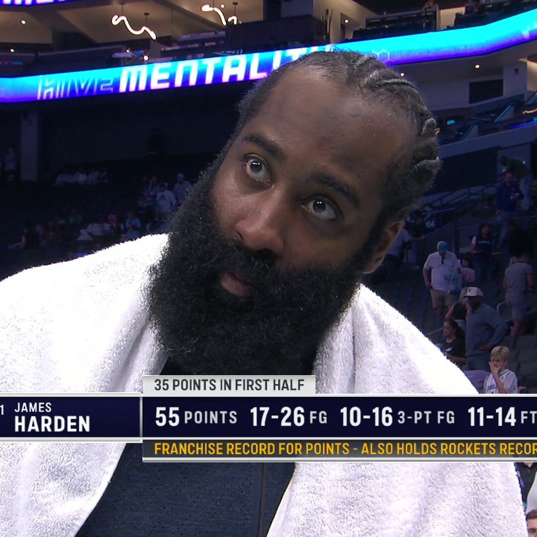 James Harden after dropping 55 against the Hornets and breaking the Clippers' single-game scoring record:  

"Basketball is life." 💯  
