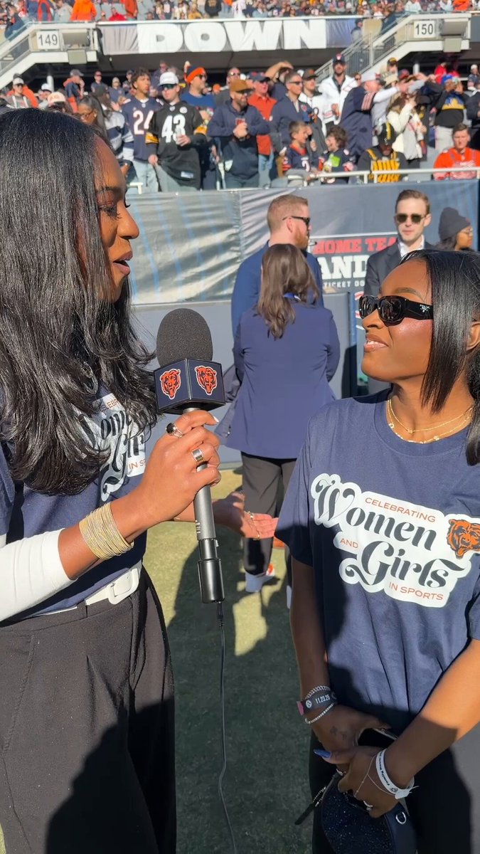 “Dream big and dream bigger after that.” 

A message from the 🐐 at our Celebrating Women and Girls in Sports game 