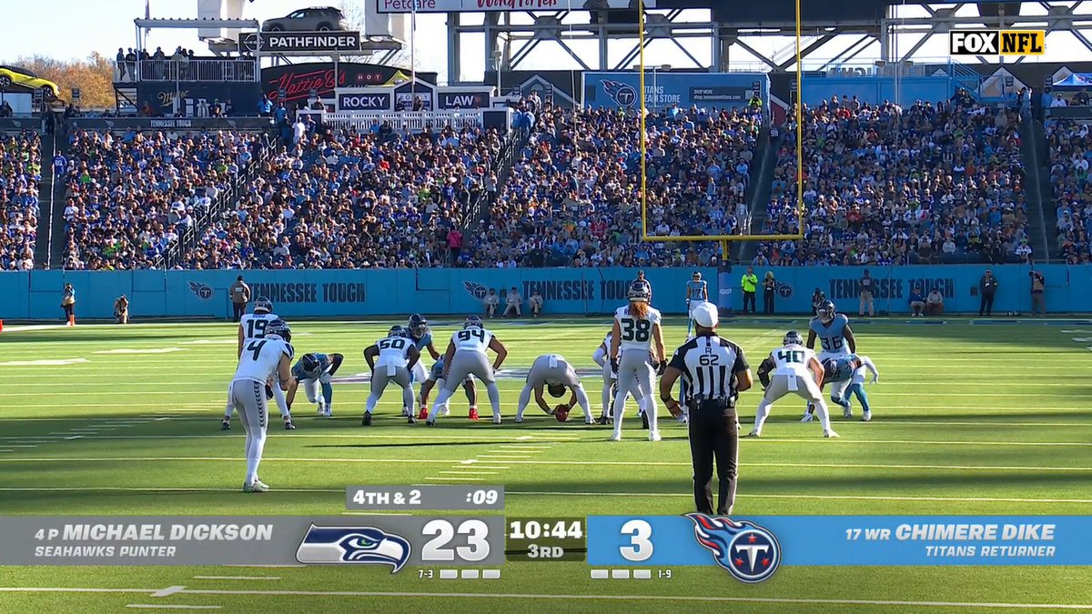 DIKE ALL THE WAY! @chimdk11 🏃‍♂️💨

📺: #SEAvsTEN on @NFLonFOX & NFL+ 