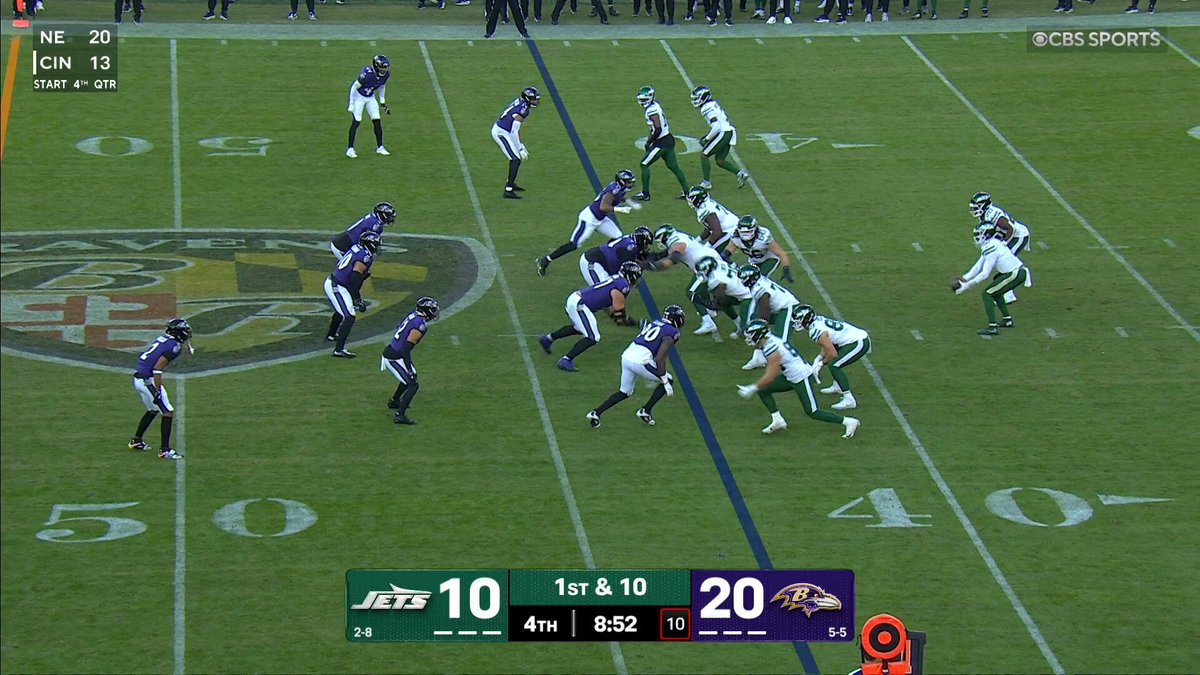 spin cycle ➡️ 40 yards

📺: #NYJvsBAL on CBS | @paramountplus 