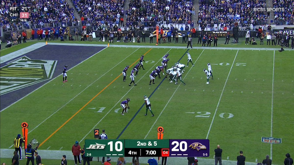 MARLON HUMPHREY FORCES THE FUMBLE!! ALOHI GILMAN RECOVERS!!! 

Tune in on CBS. 