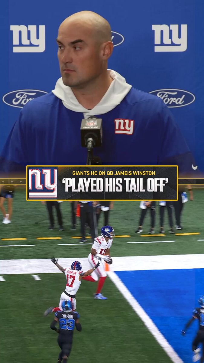 Giants HC Mike Kafka had high praise for Jameis Winston 👏👏 