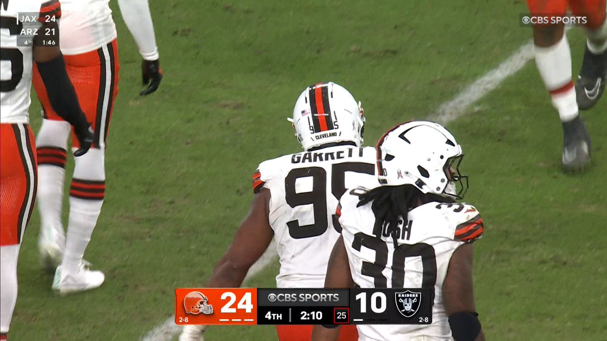 an absolutely unreal day from an absolutely unreal talent

#CLEvsLV on CBS and NFL+ 