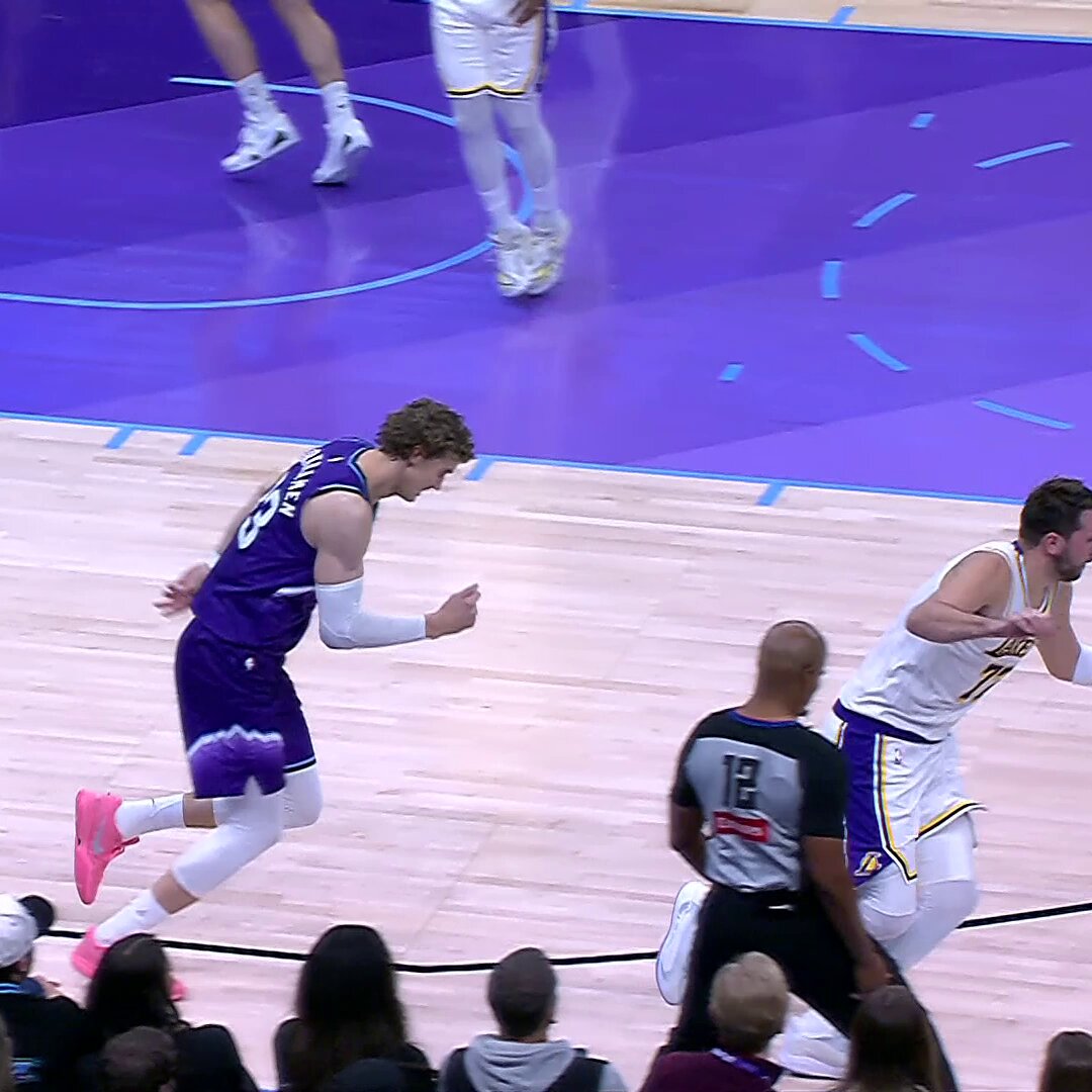 Showtime Luka running the break!  