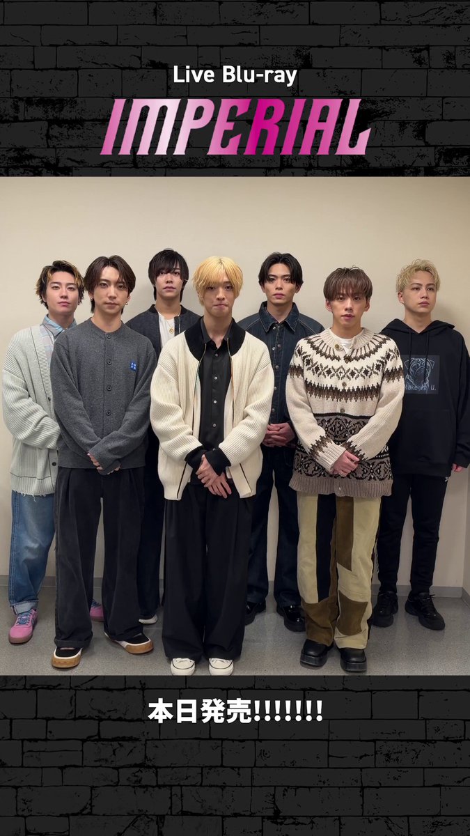 Live Blu-ray 「IMPERIAL LIVE TOUR 2025」 本日発売!!!!!!! ご購入は