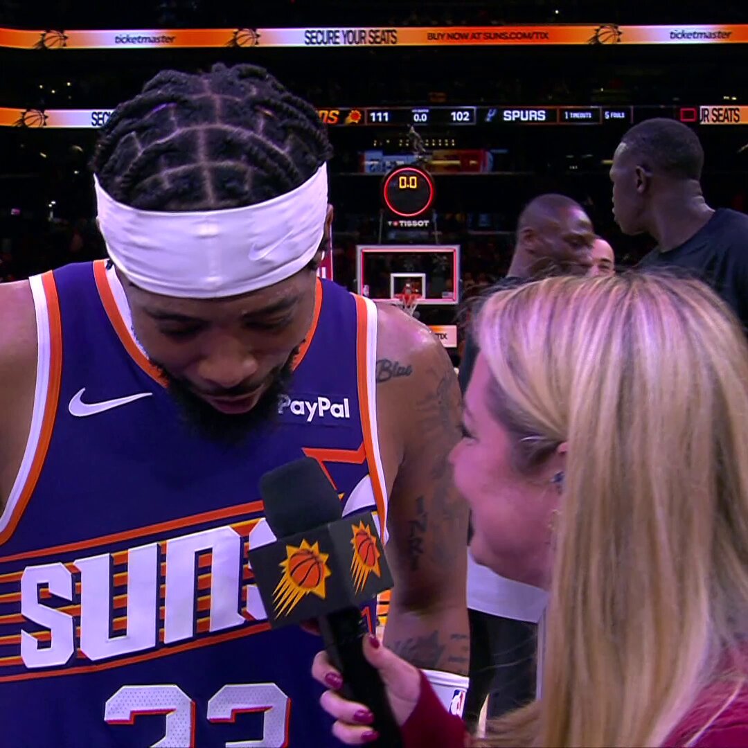 Dillon Brooks brought out the bark for Jordan Goodwin's double-double 🐕

PHX has won three in a row! 