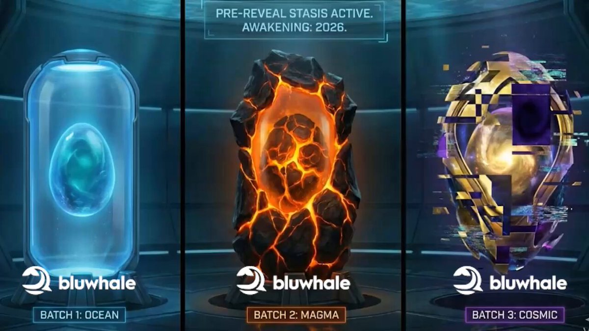 Bluwhale NFT Stasis Pods: Ocean, Magma, and Cosmic