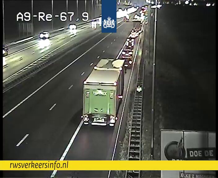 Ongeval met drie voertuigen op de A9 bij Akersloot