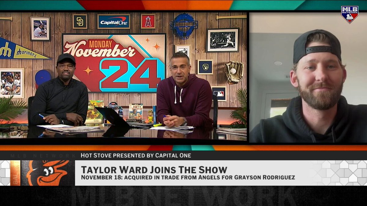 "I'm looking forward to building those relationships..."

Taylor Ward joins #MLBNHotStove to speak on his trade to the @Orioles and beginning a new chapter of his MLB career in Baltimore! 