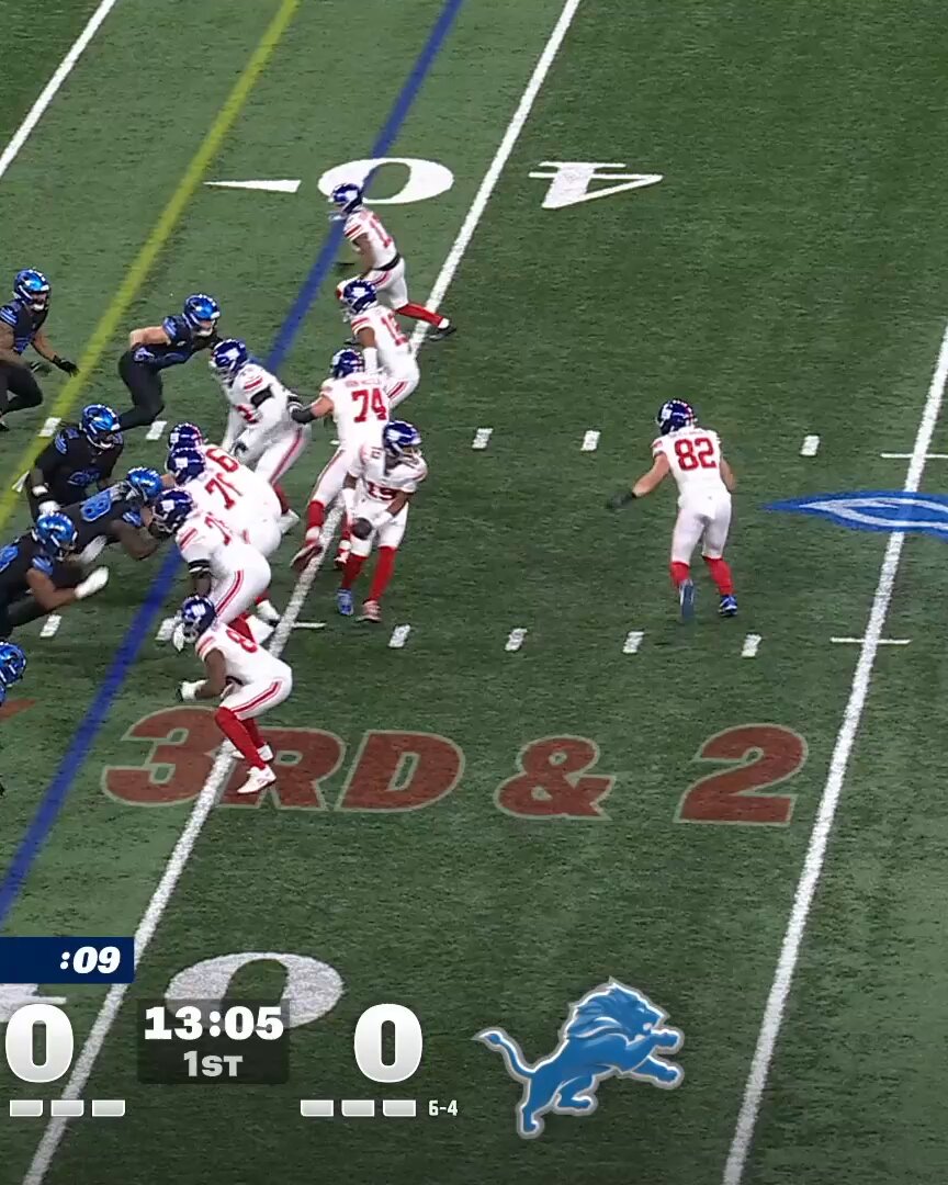 Over 1,000 combined yards between the Lions & Giants in an all-out offensive show this weekend 🤩 @Accenture 