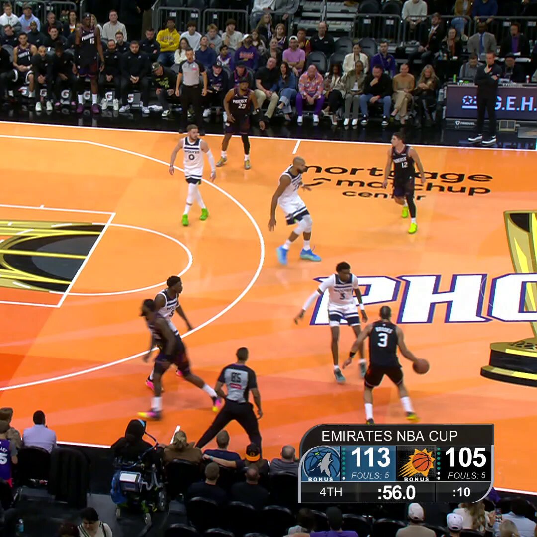 Goodwin brings PHX within 1.

Dunn secures the clutch board.

Gillespie wins it for PHX!

On Friday night, the @Suns became the 1st team to win a game in regulation after being down 8+ PTS within the final minute since the Clippers in 2022!

HOU/PHX I 9:30pm/et on Peacock 