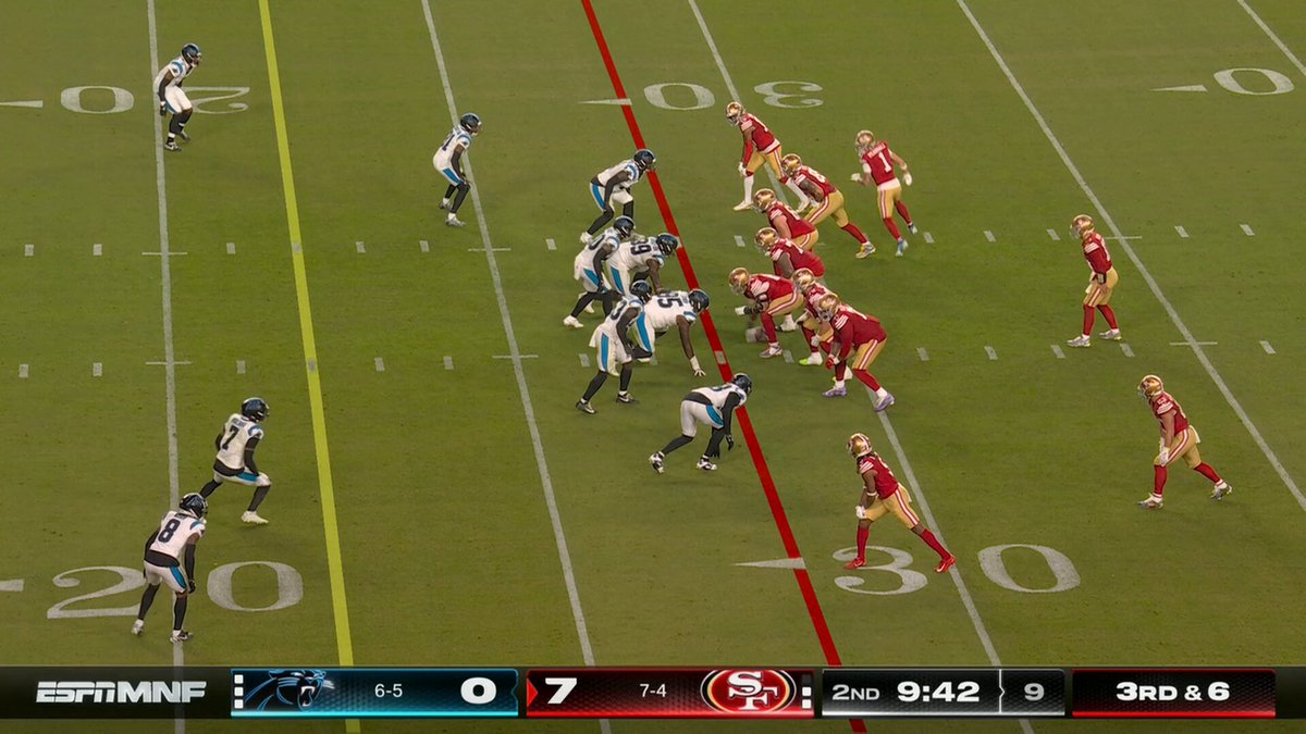 Panthers pick off Brock Purdy for the 2nd time tonight! This time by Mike Jackson.

CARvsSF on ESPN/ABC
Stream on @NFLPlus and ESPN App 