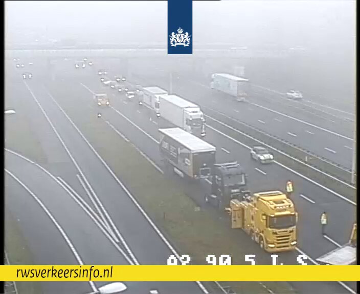 Ongeval op de A2 bij knooppunt Deil