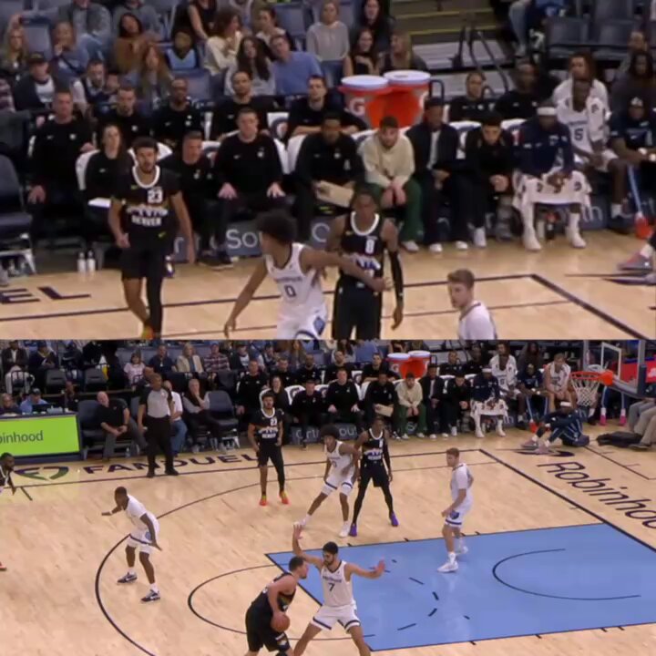 A dime so nice, even the Grizzlies bench couldn’t believe it 🤯  