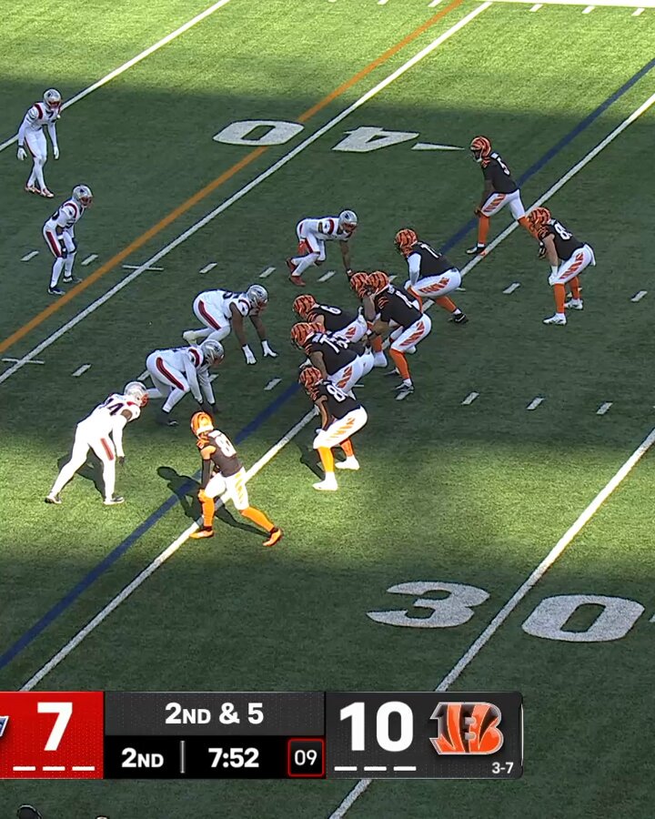 Marcus Jones had a perfect break on the ball for a @Patriots pick-6 🙌 @progressive 