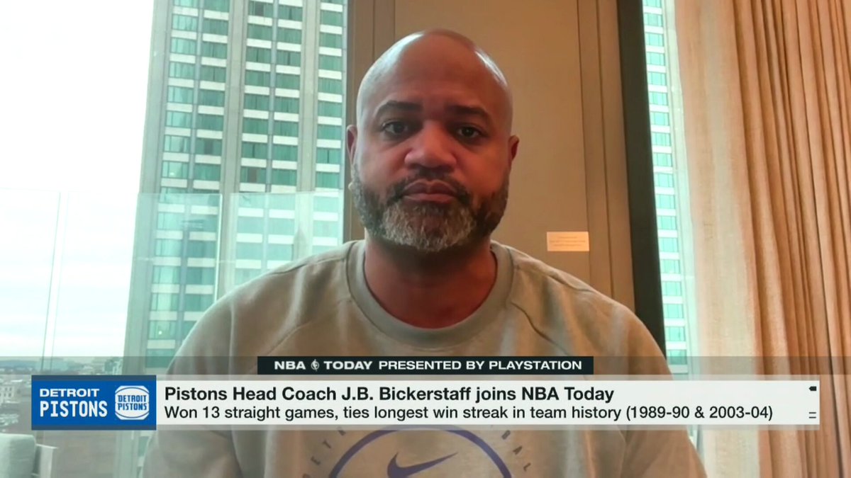 "There's no fear. Every night when we step on the floor, these guys feel like they can compete hard enough to make it tough in the fourth quarter." ✍️

Pistons head coach J.B. Bickerstaff on the Pistons approach this season 🏀 