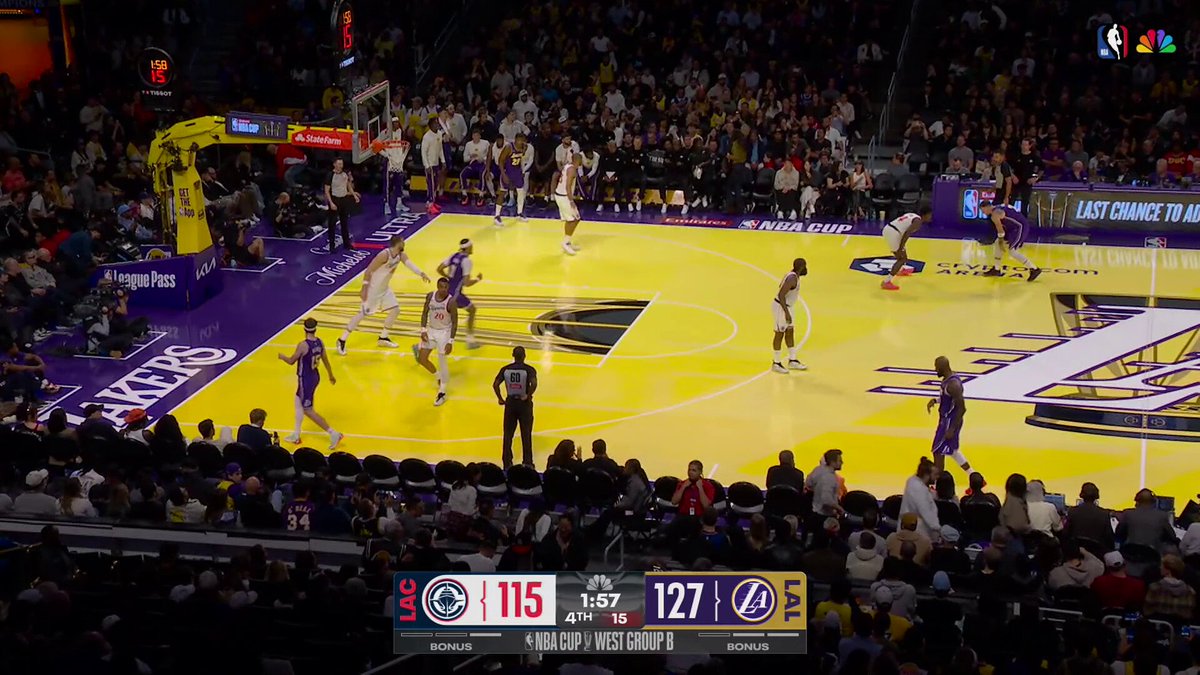 43 points for Luka...

And 13 dimes including this lob to Jaxson Hayes!

🏆 LAL clinches West Group B with win 