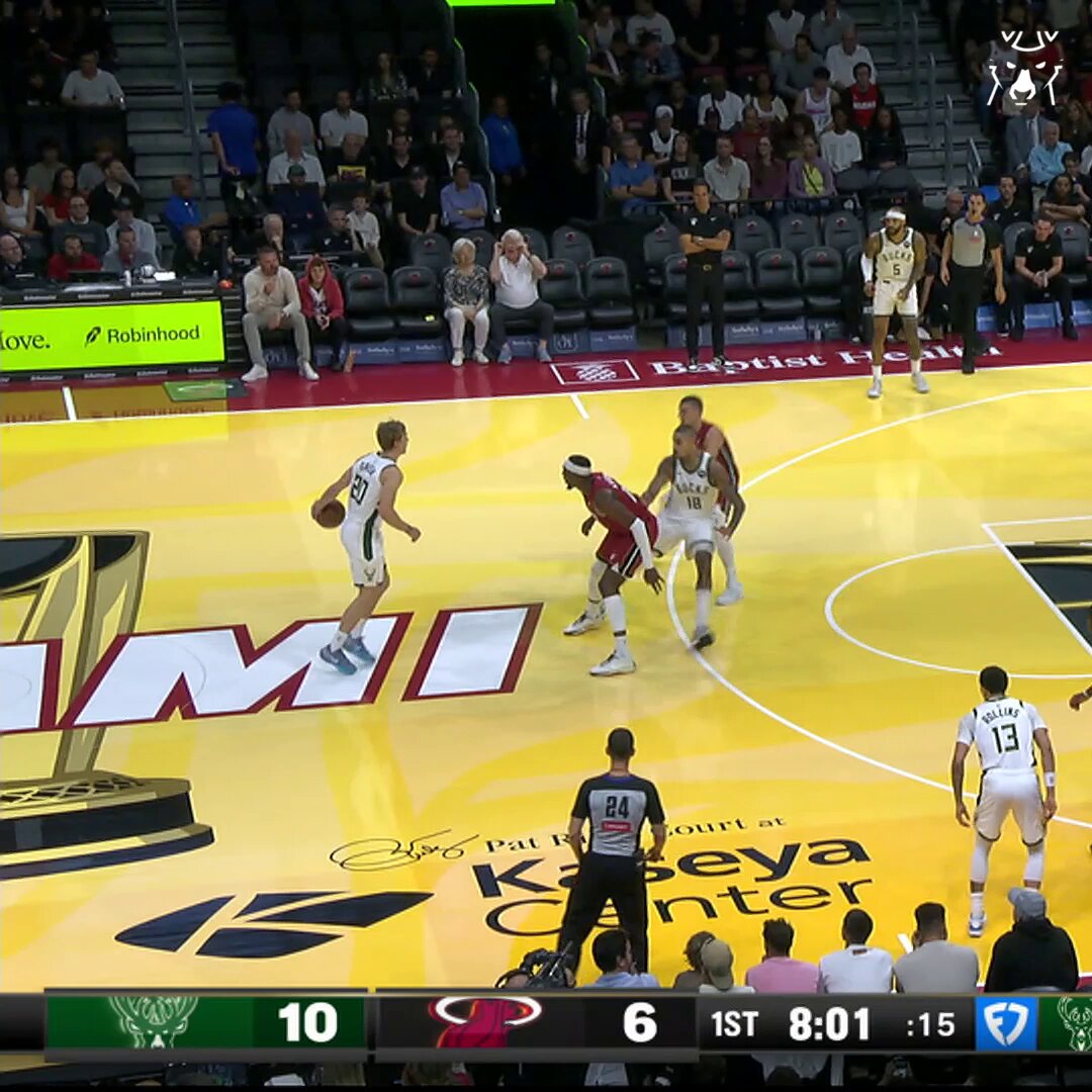 Kuz attacking the rim early. 