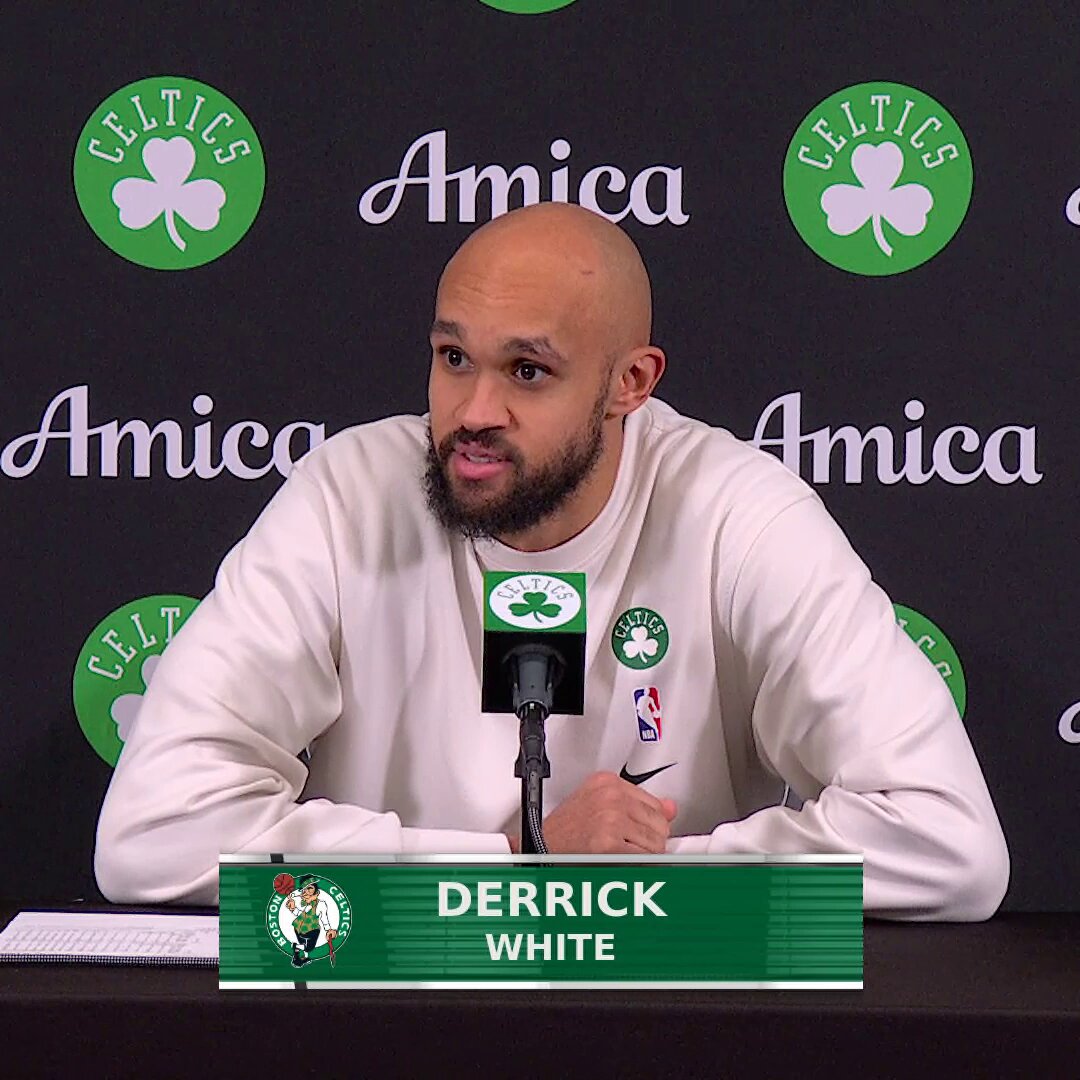 Derrick White (27 PTS, 6 3PM) credits the TD Garden crowd for their energy tonight in Boston's W!

"The Garden got behind us and kinda helped us get that dub."  