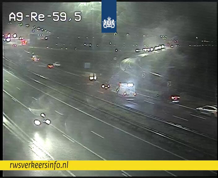 Ongeval op de A9 bij Uitgeest