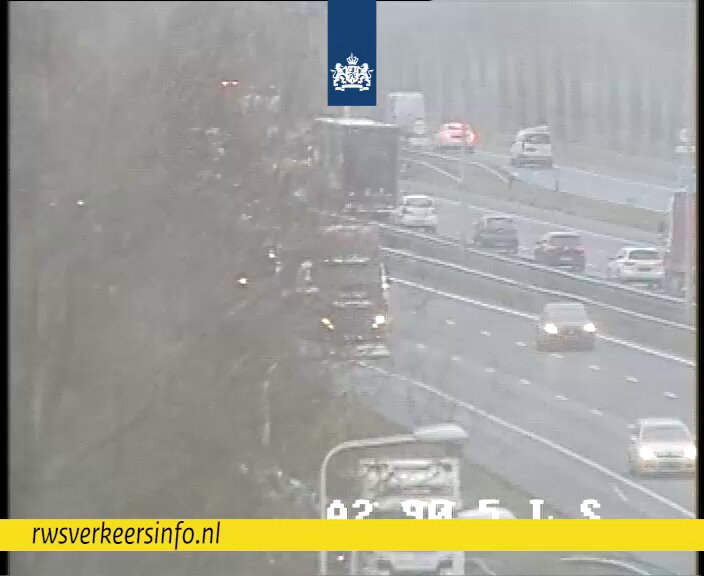 Ongeval op de A2 bij knp. Deil