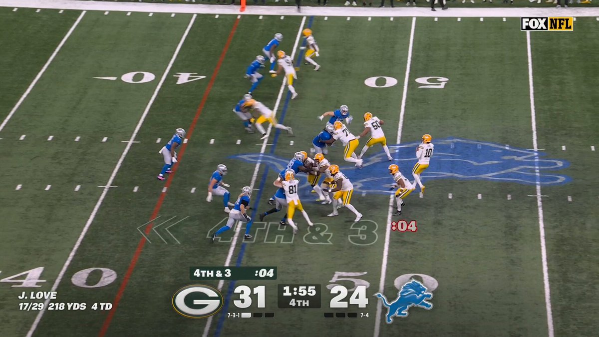 DONTAYVION WICKS MAKES THE HUGE GRAB TO SEAL THE GAME

GBvsDET on FOX/FOX One/Tubi
Also streaming on @NFLPlus 