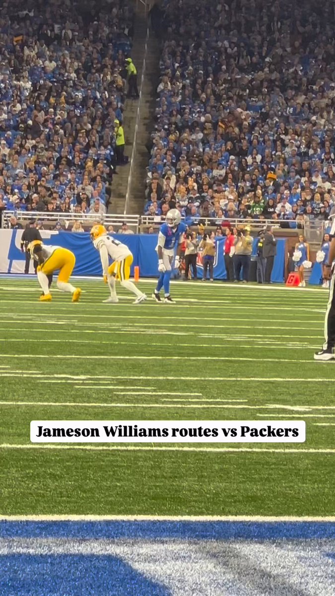 Despite the loss, Jameson Williams balled out for the Lions 

His routes are 🔥🔥 