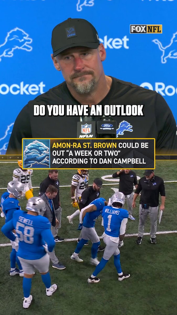 Dan Campbell provides an update on Amon-Ra St. Brown 🙏 