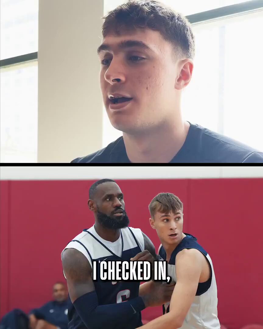 Cooper Flagg's first run with the USA Basketball Select Team was guarding LeBron 😳

His Mavs take on the Lakers tonight in @emirates NBA Cup West Group B action at 10:00pm/et on Prime. 
