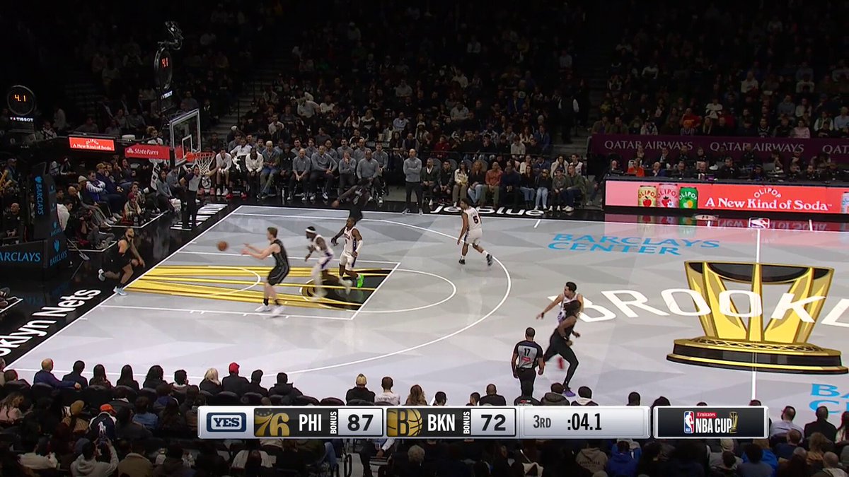 Speed. 
Pace.
Skill.

Tyrese Martin (16 PTS) beats the 3Q buzzer!

🏆 PHI-BKN • East Group B
@emirates NBA Cup on NBA League Pass 