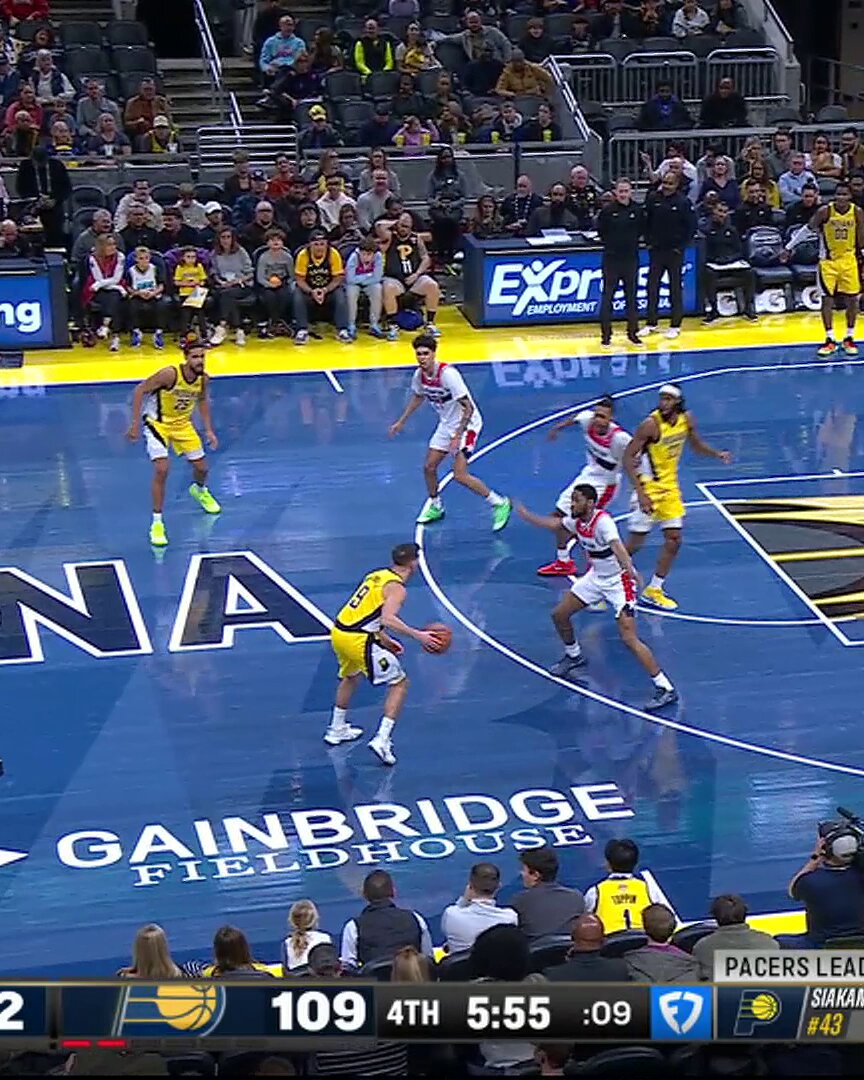 WITH AUTHORITY 💥

Bennedict Mathurin drive & finish to hit 20 points on the night. 