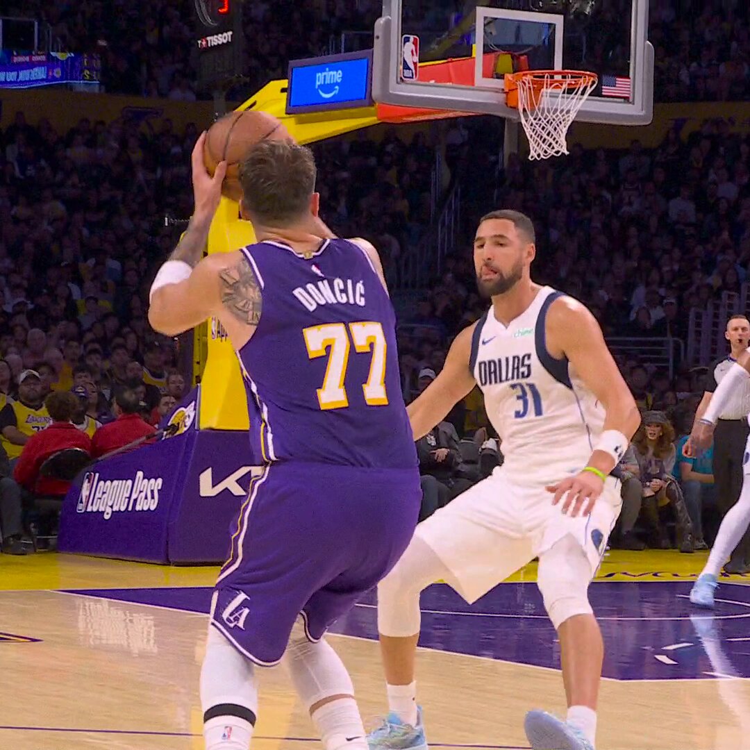 "Dončić doing Dončić things."

Great defense by Klay, but better offense by Luka!

Watch on Prime: