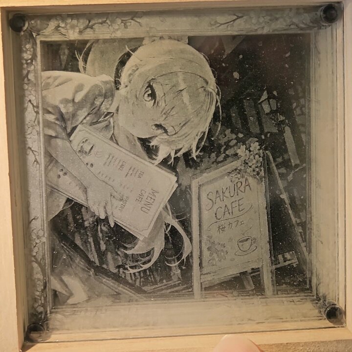 昨日作った作品と共に。 おはよーございます✨