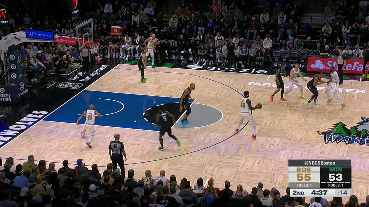 Court Vision Activated!

Jaylen Brown drives & finds Sam Hauser for 👌 