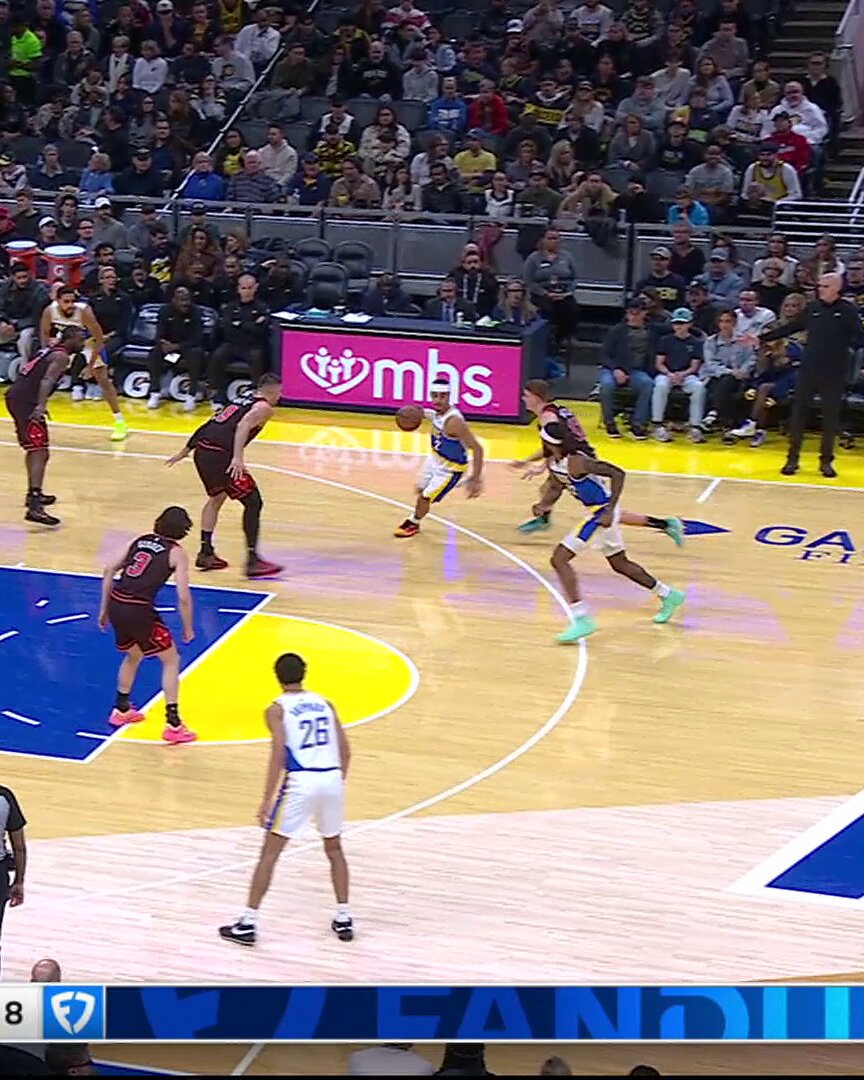 Andrew Nembhard got him in the air and completes the 3-point play 😈 