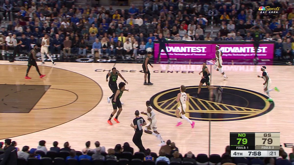 Jonathan Kuminga with back-to-back triples 👌

Pelicans/Warriors is tied at 87 halfway through the 4Q! 