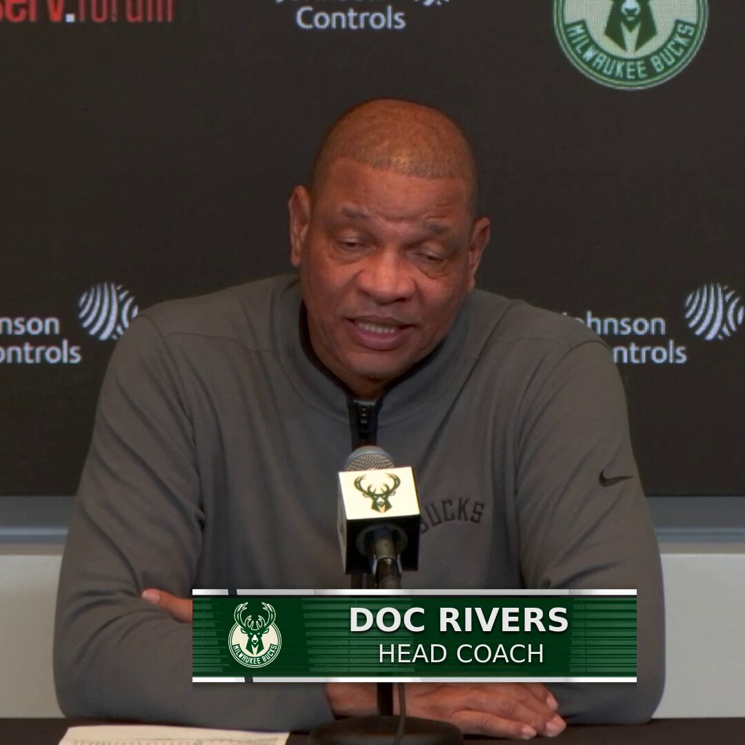 "Every time he plays I feel like he's breaking some kind of record. He is a generational player." 

Bucks HC Doc Rivers on Giannis Antetokounmpo becoming the sixth-youngest player in NBA history to surpass 21,000 regular season points 🗣️👏  