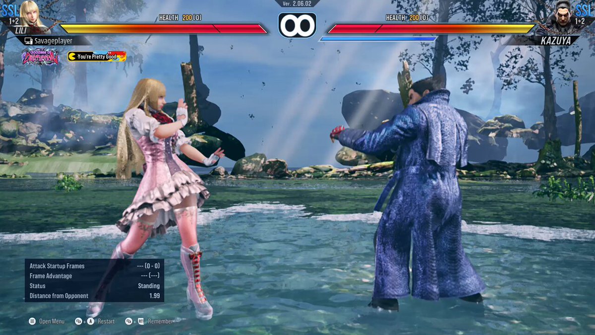 Making Lili's d/b3+4 19 start up frame