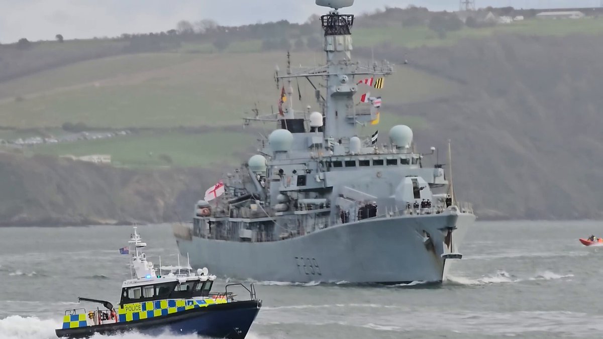 And a fine welcome at Portsmouth for the destroyer HMS Dauntless and aircraft carrier HMS Prince of Wales as they too returned from the UKCSG 2025 deployment, deserving of their own BZ for a job well done. Photos by our contributor Derek Fox.

 