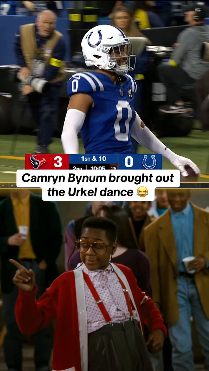 Superb execution by @Colts DB @Cambeezy_ on the "Urkel" TD dance 🕺 