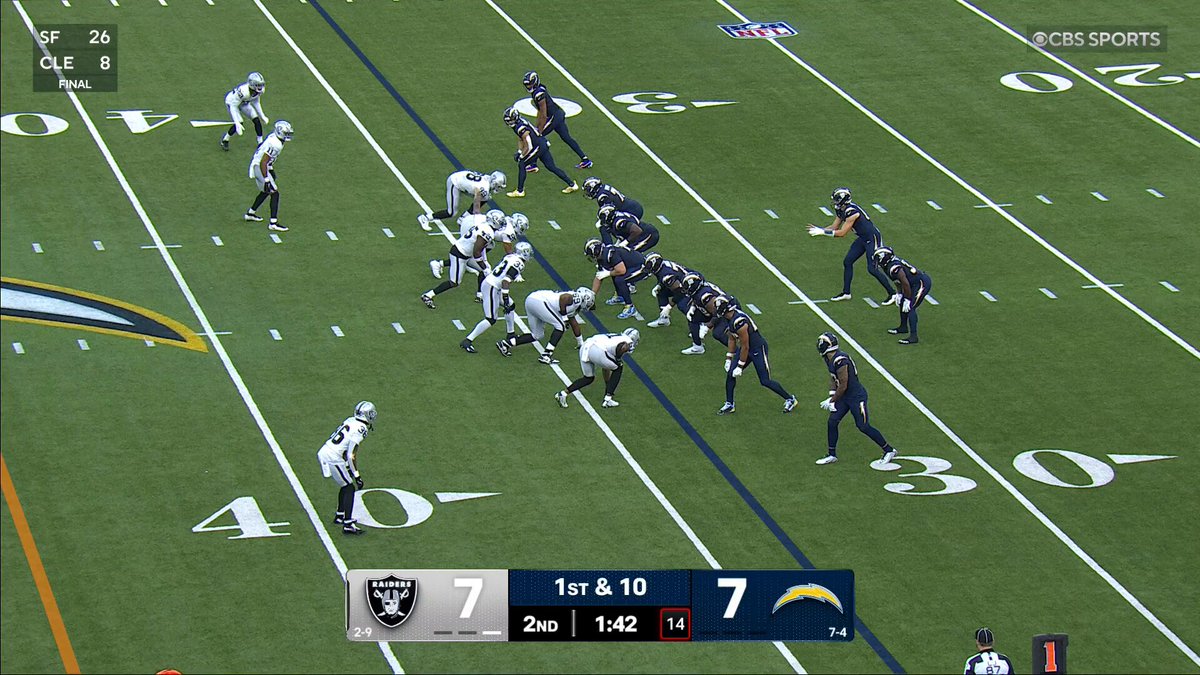 Maxx attack 🦅

#ProBowlVote + @CrosbyMaxx

#LVvsLAC | 📺 CBS 