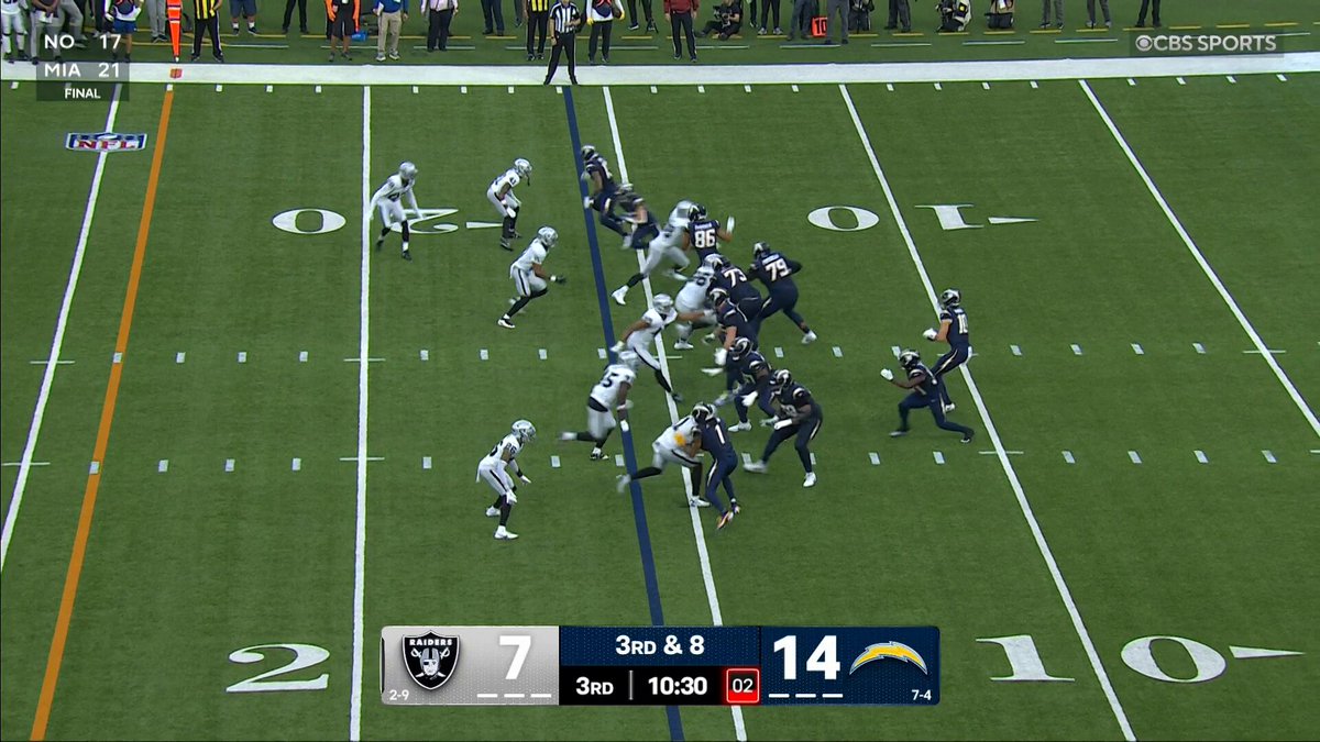 Nowhere to run 🦅

#ProBowlVote + @CrosbyMaxx

#LVvsLAC | 📺 CBS 