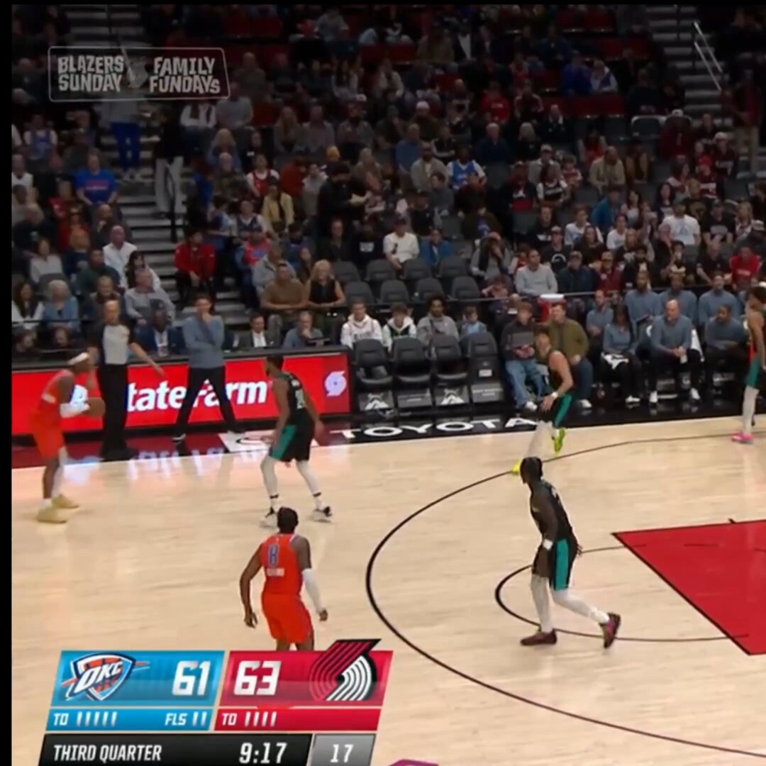 Pray for SGA 🙏 

This flagrant foul by Kris Murray has no place in basketball.  

