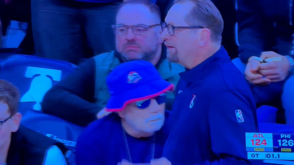 When the NBA & politics collide with @smerconish sitting courtside in Philly 