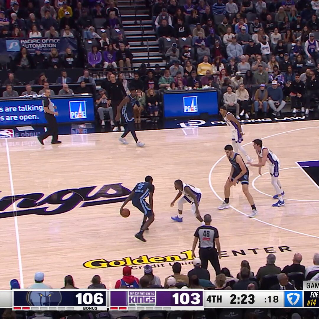 FIRST-CAREER 30-PT GAME FOR ZACH EDEY 

Catch the finish of MEM-SAC: