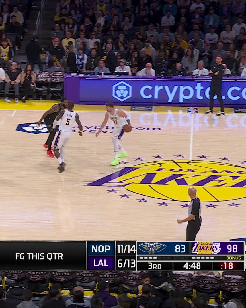 Luka and Jeremiah Fears HEATED after hard foul 😳

They both got techs for this 😬 