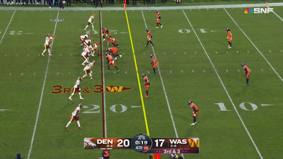 That's Marcus MarioTa to you.

DENvsWAS on NBC
Stream on @NFLPlus + Peacock 