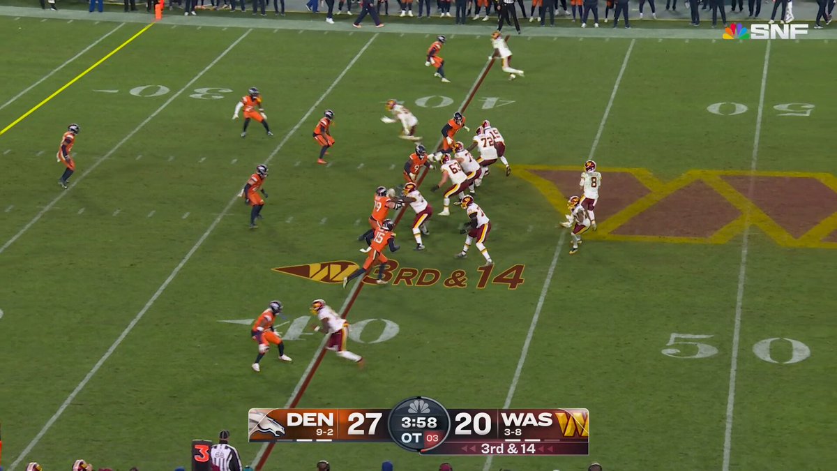 DOWN TO THE 1! 

📺 #DENvsWAS NBC 